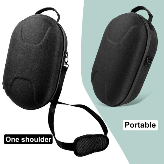 Водонепроницаемый дорожный чехол из ЭВА Защитная сумка через плечо Регулируемый плечевой ремень Противоударная сумка для переноски с защитой от царапин для очков Meta Quest 3 VR