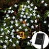 Warm White Cherry Blossom Solar Lamp Waterproof LED Solar Light Solar Flower String Lights  Pathway