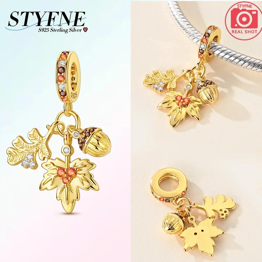 Exquisite Copper Autumn Squirrel Owl Series Diy Charm Beads Fit Original Bangle Charms Bracelet Women Jewelry