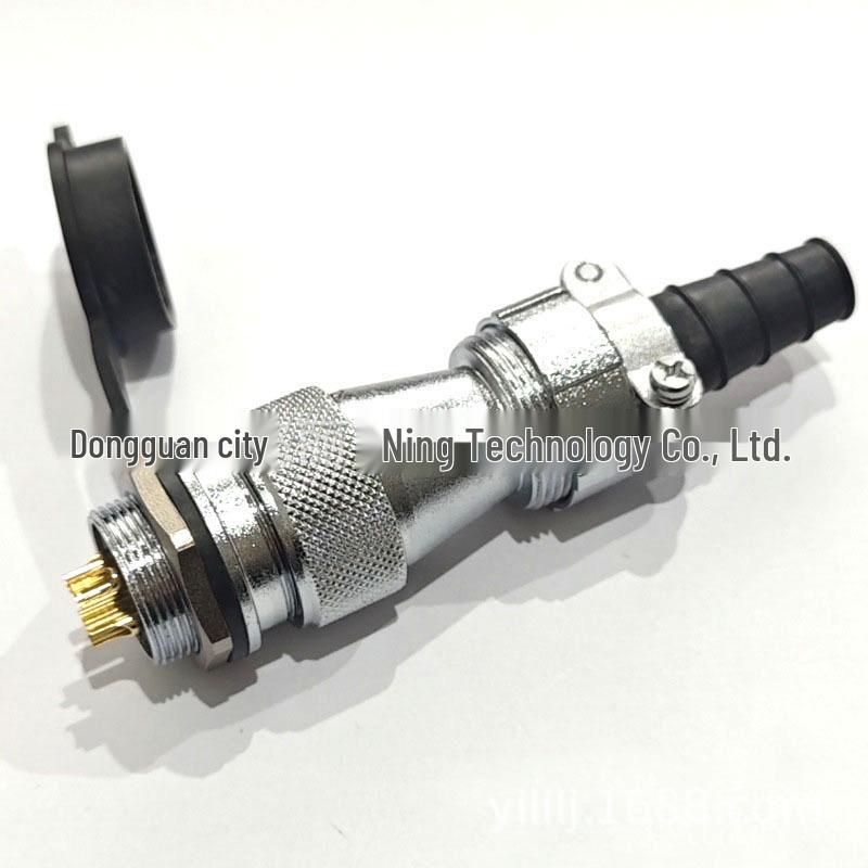 WF24 Male-Female Aviation Plug M24 Waterproof Flange Female Socket Industrial Connector TI+Z