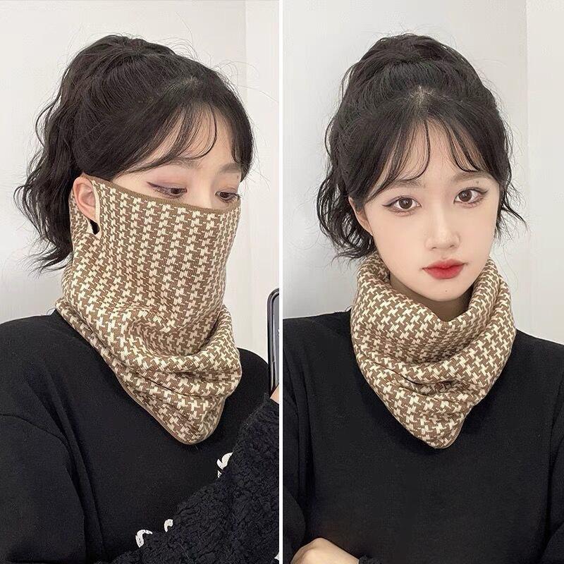 Универсальная зимняя подвесная маска-шарф для ушей, теплая ветрозащитная маска для лица, защита шеи для женщин, спортивный платок для головы