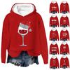 Women's Knit Sweater Cute Shirt Fall Crewneck  Pullover Tops Hoodied Sweatshirt