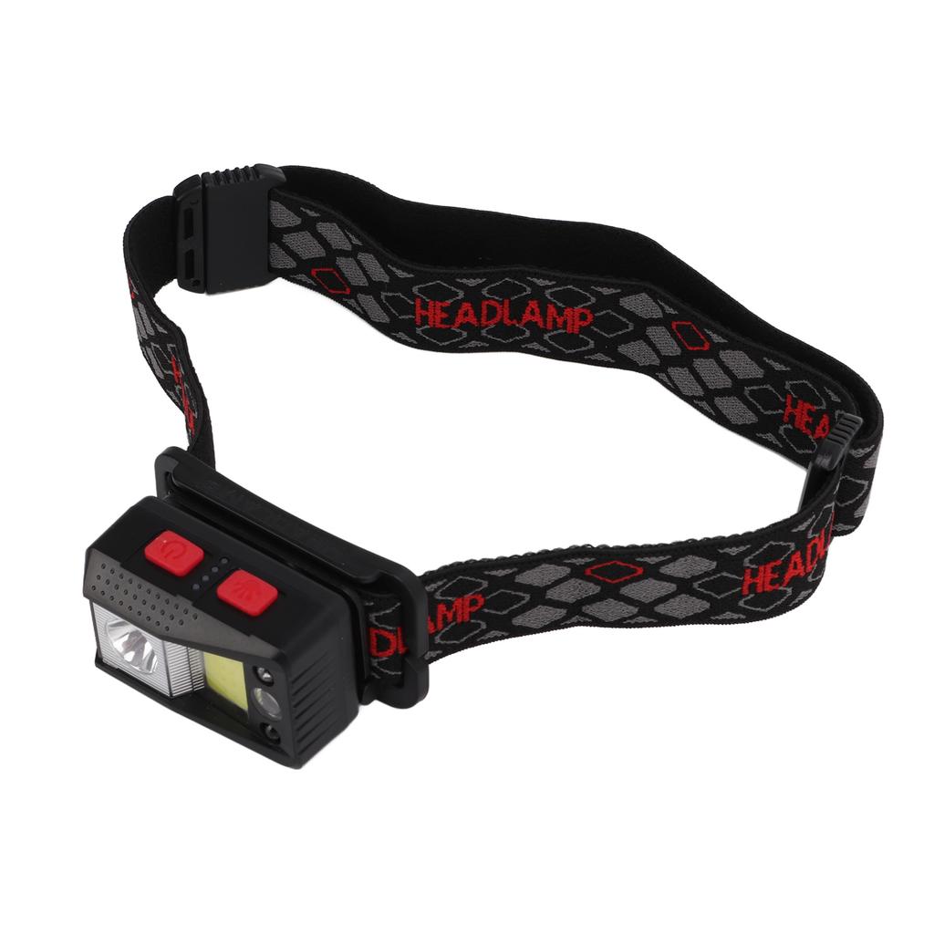 Налобный фонарь XPG+COB с датчиком движения, перезаряжаемый через USB, для бега, альпинизма на открытом воздухе