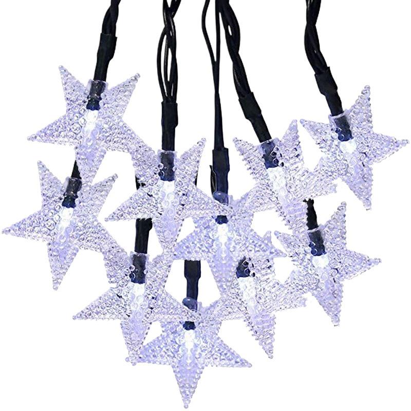Outdoor Waterproof Twinkling Star Solar String Lights for Garden & Balcony Decoration - Holiday & New Year Lighting