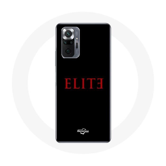 Case - Xiaomi - Redmi Note 10 Pro - Silicone - Flexible - Red Logo On Black Background