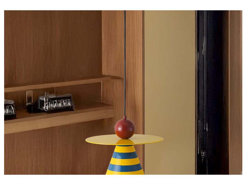 Прикроватная лампа в стиле модерн середины века, цвет Мемфис: Минималистичная креативная цирковая люстра для детской комнаты или кабинета