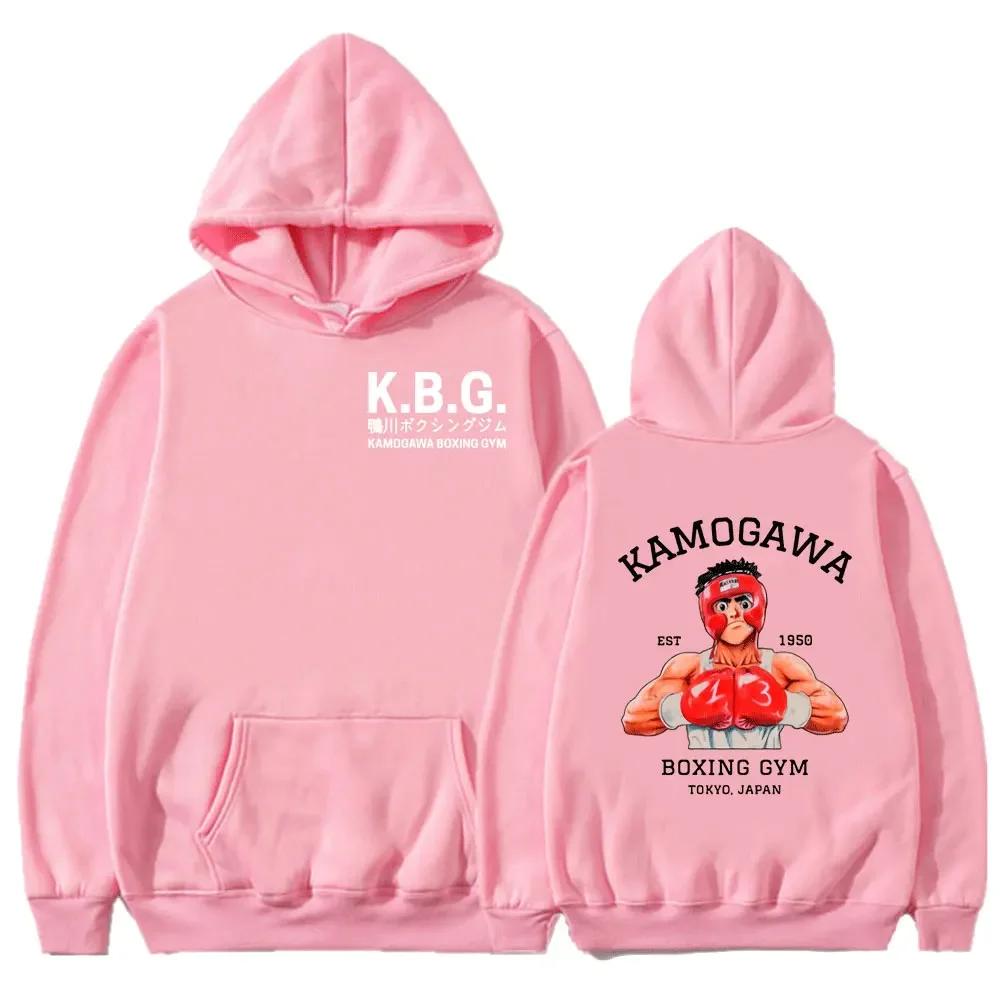 Аниме Hajime No Ippo Kamogawa Boxing Gym Hoodie Women Men Sweatshirt Sport Coat KGB Graphic Clothing Harajuku Streetwear Tops