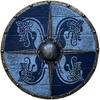 Medieval Dragon Wooden Viking Shield Round Shield Worrier Cosplay Roleplay Wall Decor