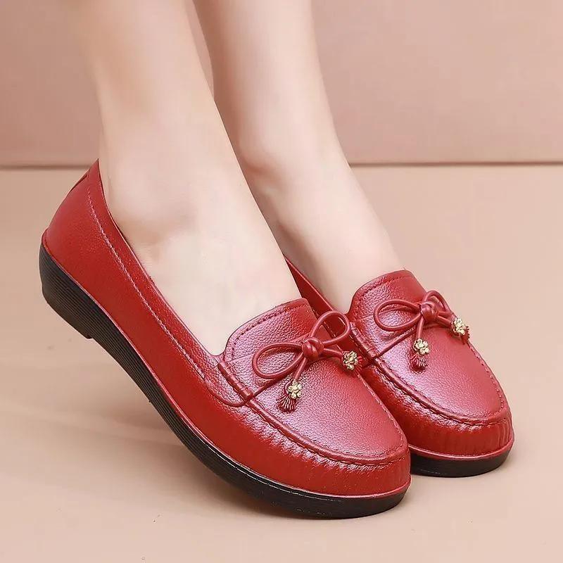 WTEMPO ПВХ водонепроницаемые нескользящие мягкие толстые каблуки рабочие туфли женские большие размеры однотонные повседневные банты одинарные туфли