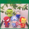 Плюшевая игрушка Marvel Avengers Человек-паук Мягкий брелок с дизайном Железного человека и Халка для детей