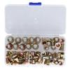 100PCS Threaded Inserts M3‑M8 Portable Galvanized Carbon Steel High Strength Rivet Nuts Assortment100PCS