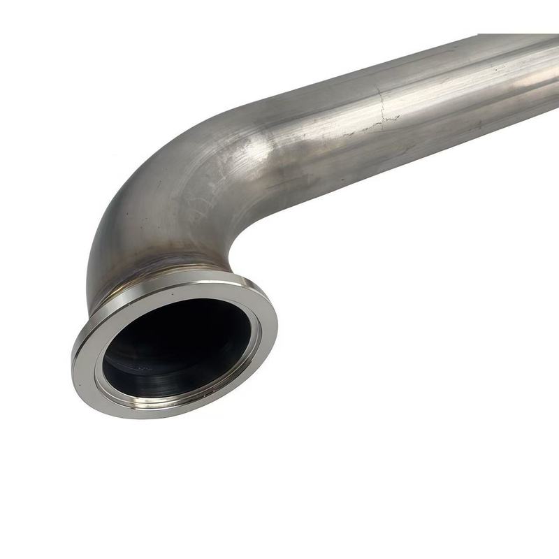High Quality Stainless Steel 90 Deg Dump Tube Flanged for V-Band Tial MVS 38mm Wastegate