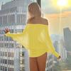 Сексуальное облегающее платье с открытыми плечами и драпировкой – Весна 2026, Европейский и Американский стиль для женщин