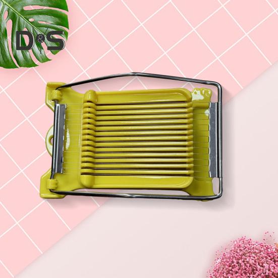Картофельная яйцерезка Easy Press Пищевая ломтерезка Luncheon Meat Cutter с 14 проволоками из нержавеющей стали Сырорезка для мягких фруктов Тофу Фрукты дракона
