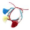 [N7198] - Ethnic Bracelet 'Altai' Blue White Red