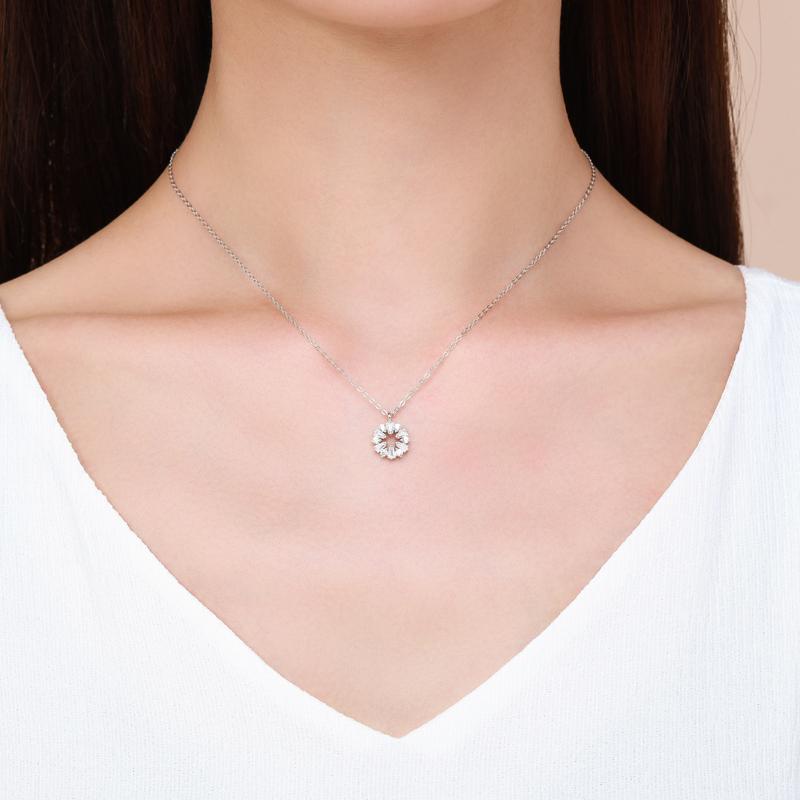 MODIAN Ожерелье с подвеской из стерлингового серебра 925 пробы для женщин, ювелирные изделия, рождественские подарки для девочек