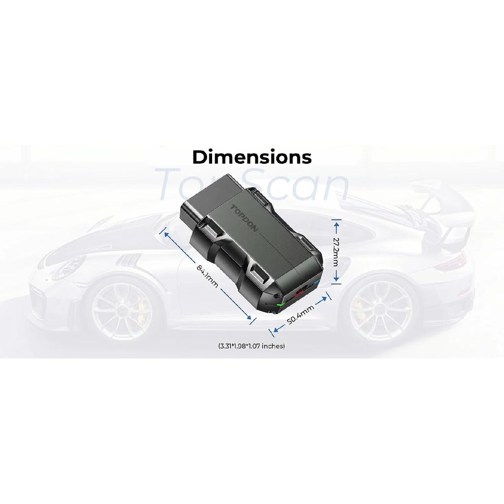 TOPDON TopScan Lite Scanner Smart Diagnostic Tool DTC Repair Guide Bluetooth OBD2 Code Reader