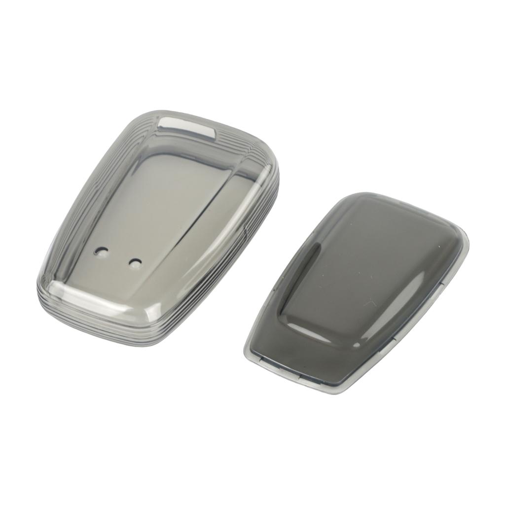 1Pcs Black Transparent Key Fob Case Cover For To1yota Highlander RAV4 Camry Corolla 2018-2023