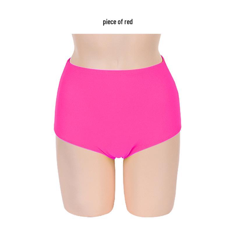 Women's High Waist Plus Size Boyleg Swim Shorts - Anti-Embarrassment Triangle Bikini Briefs