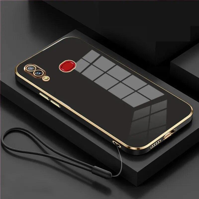 Чехол для Samsung A10S Galaxy A10S SM-A107F SM-A107M Роскошный чехол для телефона с квадратным покрытием Samsung A10S противоударная задняя крышка