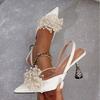 Fashion Summer Women Heeled Sandals Size 35 43 Ladies Party Nightclub Dress Shoes Leather Ankle Strap Tacones De Mujer Heels for Women