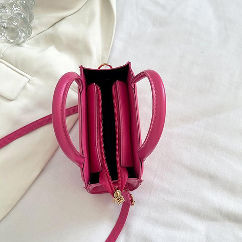 Шикарная ретро однотонная мини-сумка, универсальная сумка через плечо из искусственной кожи в корейском стиле с узором в виде сердца и любви для девочек старшей школы