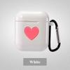 Love Heart Protective Bag Cover For Airpods Made Of Soft Skin-friendly Silicone