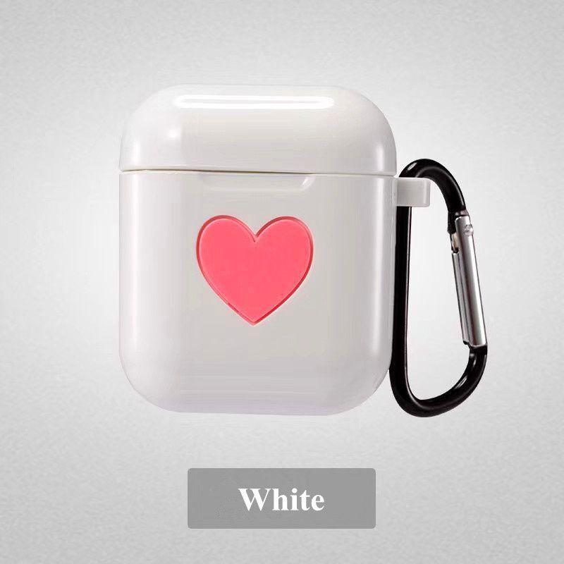 Love Heart Protective Bag Cover For Airpods Made Of Soft Skin-friendly Silicone