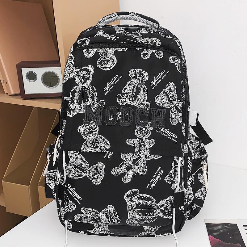 School Bag College Student Girl High School Student Burgundy Male Backpack Junior High School Student Elementary School Student