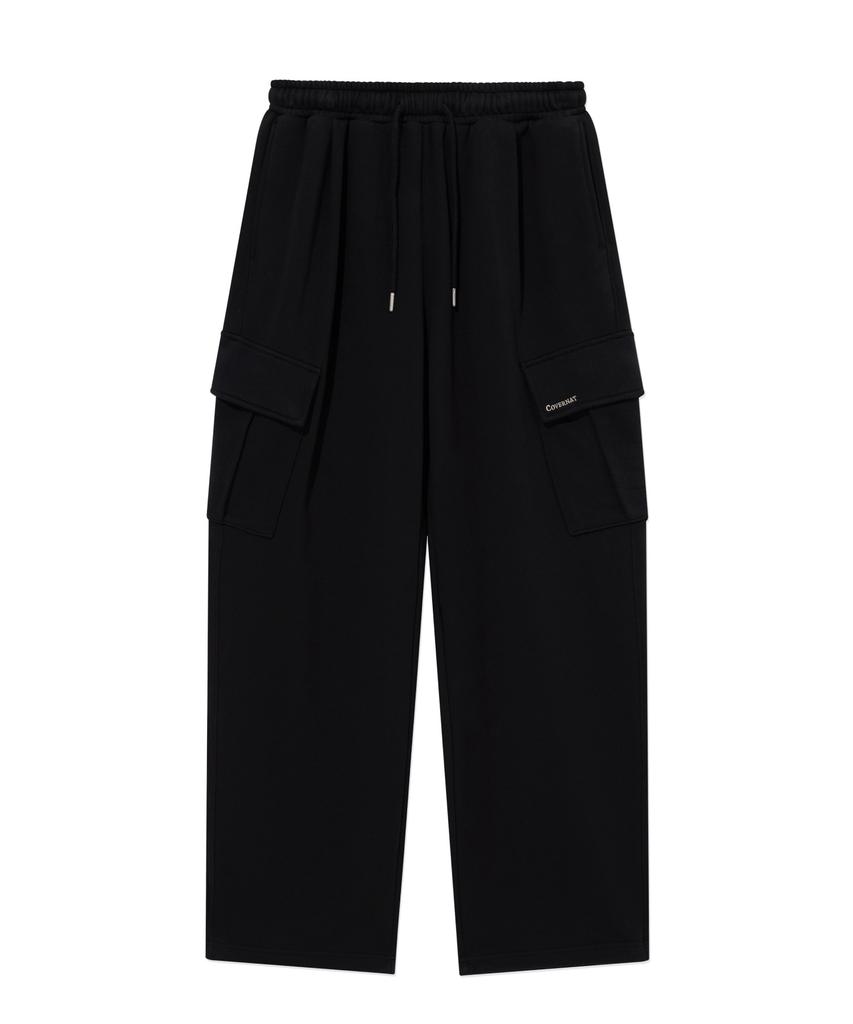 COVERNAT Small Authentic Cargo Sweatpants Black