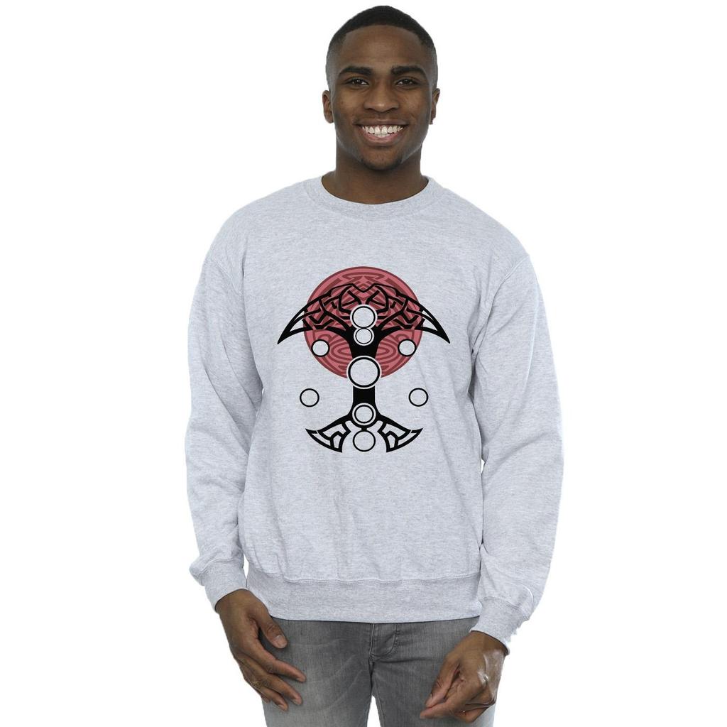 Marvel Mens Thor Love And Thunder Circles Sweatshirt