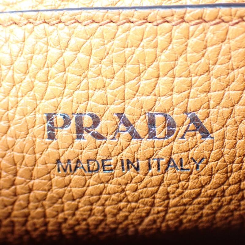 Prada 1BH192 Сумка через плечо Оранжевая кожа Женская