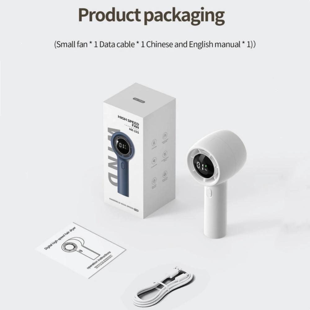 Цифровой дисплей 100 скоростей турбовентилятор уличный мини-ручной вентилятор портативный настольный вентилятор для офиса общежития