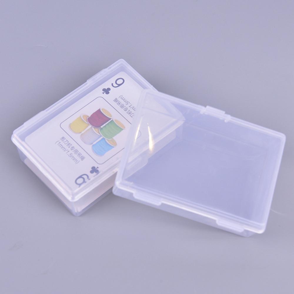 For Pokers Transparent Plastic Boxes Playing Card Box Plastic Storage Case Playing Cards Container
