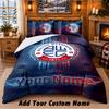 Bolton Wanderers FC Pattern Bedding 3Pcs Set Custom Name, Bed Sheet And Pillowcases For Home Bedroom