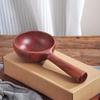 Long Handle Rice Washing Water Ladle Eco-friendly Wooden Soup Ladle Serving Soup Spoon  Household