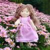 BlissfulPixie Waldorf Doll Handmade Doll Amy Soft Girl Cute Plush Toy Perfect Doll for Kids - 12"