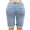 Summer Women's Denim Shorts Torn Raw Edge Shorts