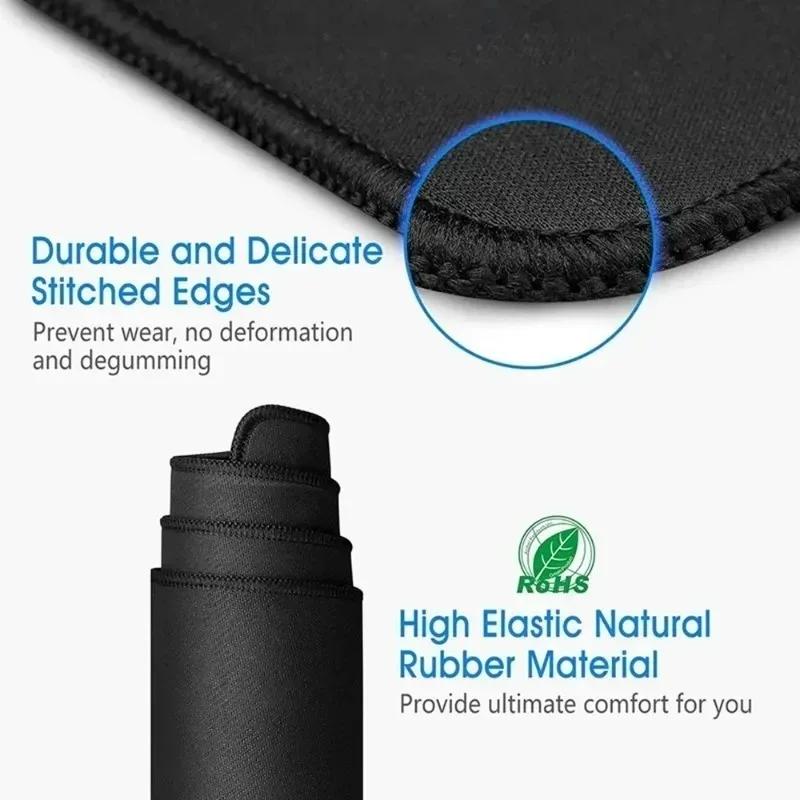 Solid Color Rubber Mouse Pad Office Gaming Desk Mat Non-Slip Laptop Computer Keyboard MicePad Mause Women Home Table Carpet