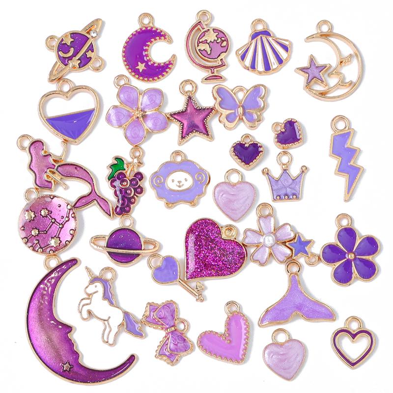 10 шт., подвески из сплава, масляные животные, цветы, случайный микс, подвески, бусины для самостоятельного изготовления ювелирных изделий