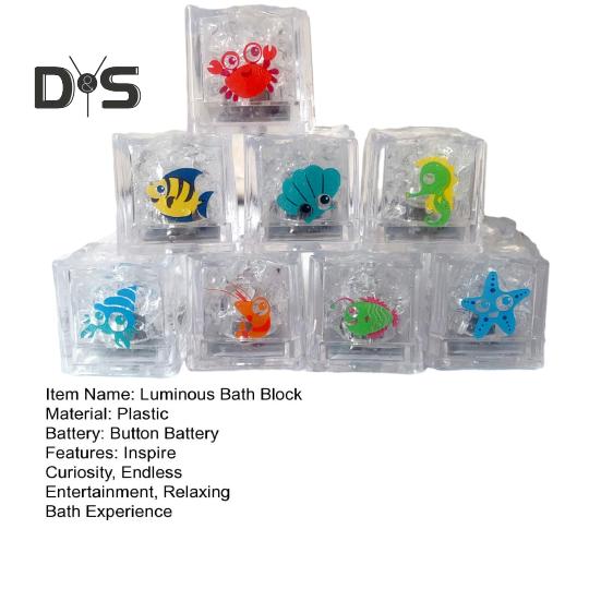 8 шт. светящиеся кубики для ванны набор с морскими животными графика светящиеся игрушки для ванны для детей активируемые водой сенсорные игрушки для ванны