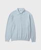 INTEMPOMOOD Soft Touch Waffle Collar Knit_Stone Gray
