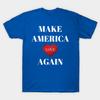 Модная унисекс футболка с принтом Make America Love Again, больших размеров S-5XL, 100% хлопок, топы, футболки с круглым вырезом и коротким рукавом