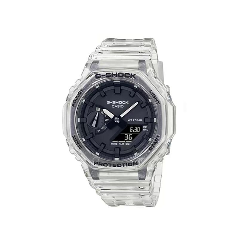 Casio Кастомизированные часы модифицированная серия дикая природа скрытность водонепроницаемые светящиеся Кварцевые мужские и женские одинаковый стиль черный циферблат GA-2100SKE-7A