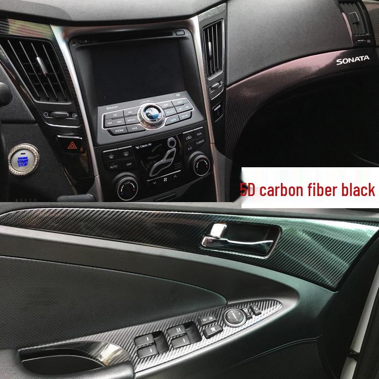 Carbon Fiber Interior Sticker for Hyundai Sonata 8 Console & Gear Shift