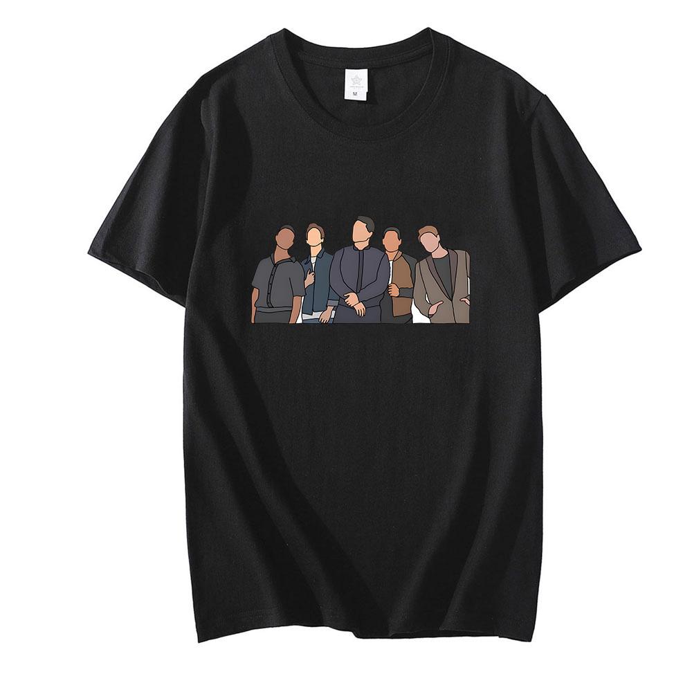 Футболка Six60 с мультяшным принтом, короткий рукав, круглый вырез, Camisetas, удобная хлопковая повседневная футболка, унисекс для женщин/мужчин