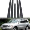 6 шт. карбоновых накладок на окна, двери, стойки B, подходит для Toyota Highlander 2001-2007, аксессуары