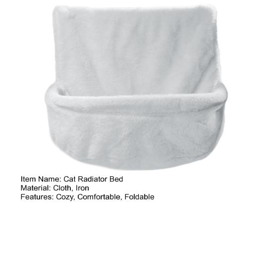 Кровать для кота-радиатора для обогревателей, складная подвесная кровать для кота из плюша с металлическим каркасом, уютный гамак для кота, теплое гнездо для кота-радиатора