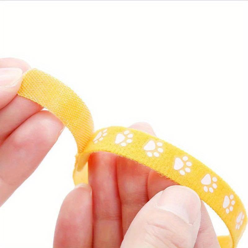 12 шт. Классификационный ошейник для питомца, Идентификационный ошейник с отпечатком лапы для щенка, котенка, Ожерелье для новорожденного щенка, кошки, Молочный ошейник для собаки, Товары для питомцев