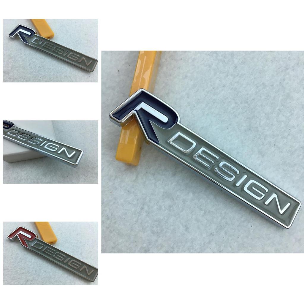 Stylish 3d Metal R Design Rdesign Letter Emblem Badge Car Decal For Volvo Xc60 X
